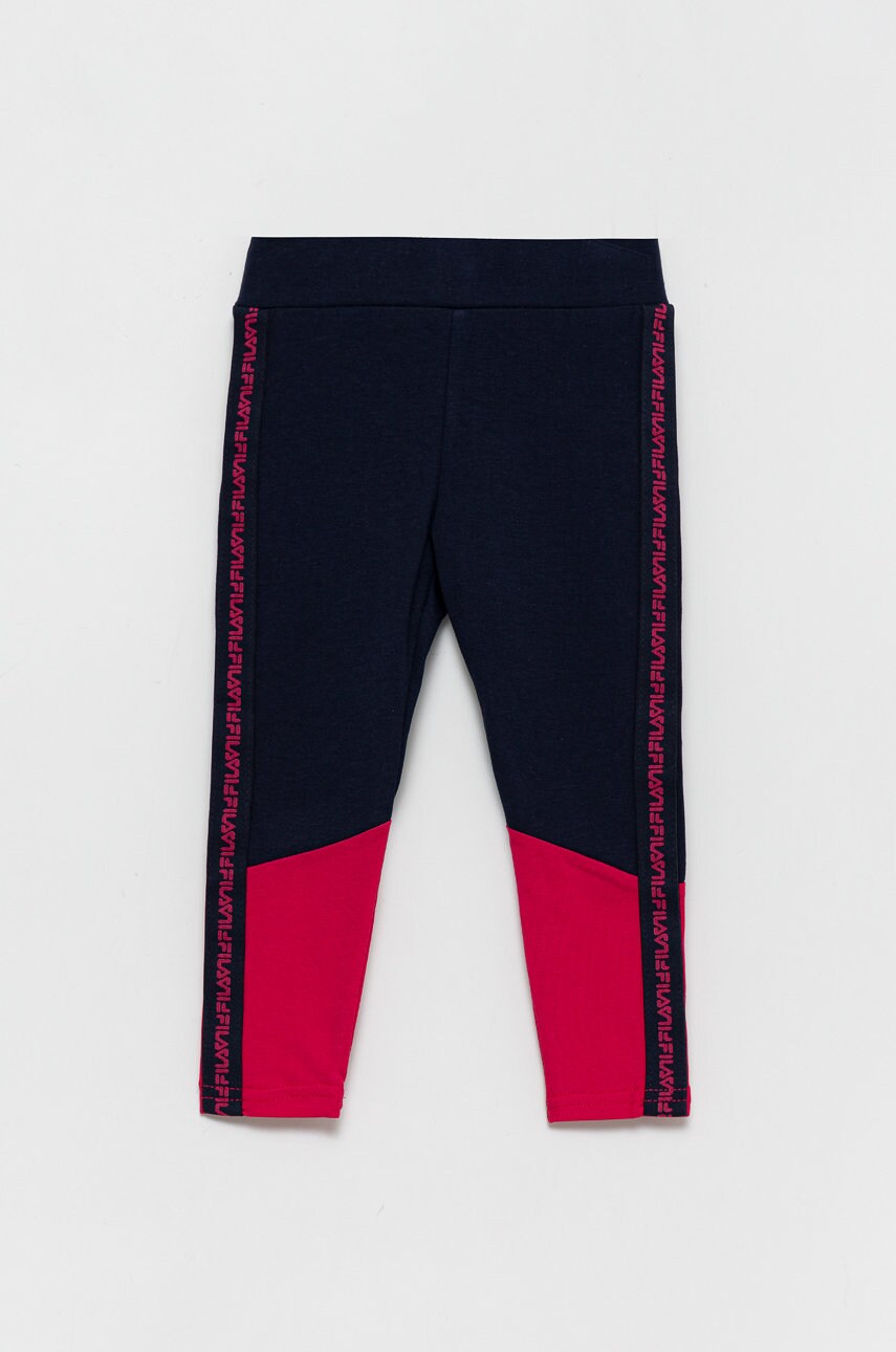 Fila leggins copii culoarea albastru marin, cu imprimeu