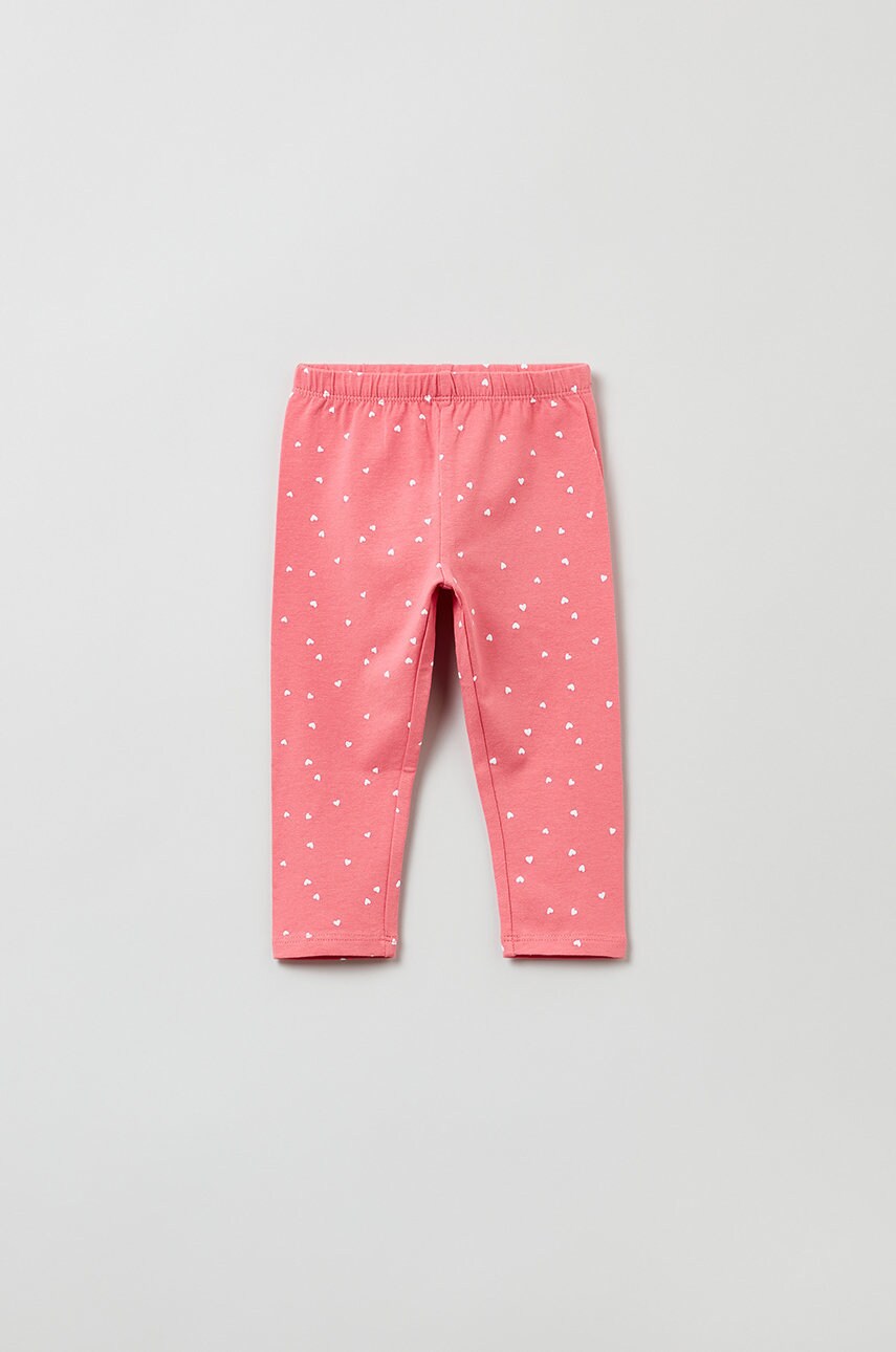 Ovs leggins copii culoarea roz, modelator
