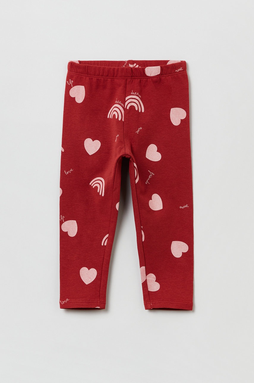 

Детски клин OVS в бордо с десен