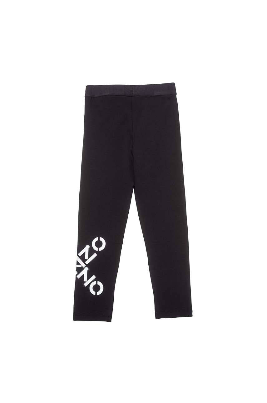 

Детски клин Kenzo Kids в черно с принт, Черен