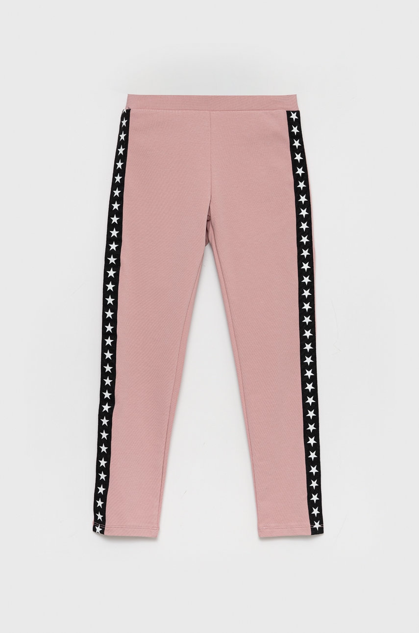 United Colors Of Benetton leggins copii culoarea roz, cu imprimeu