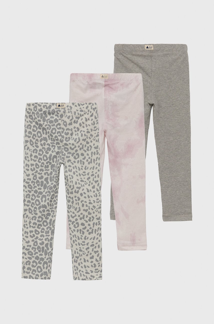 Gap leggins copii (3-pack) melanj