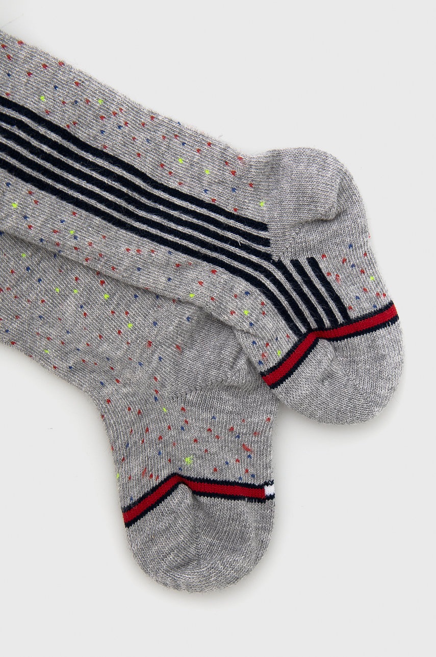 

Дитячі колготки Tommy Hilfiger колір сірий