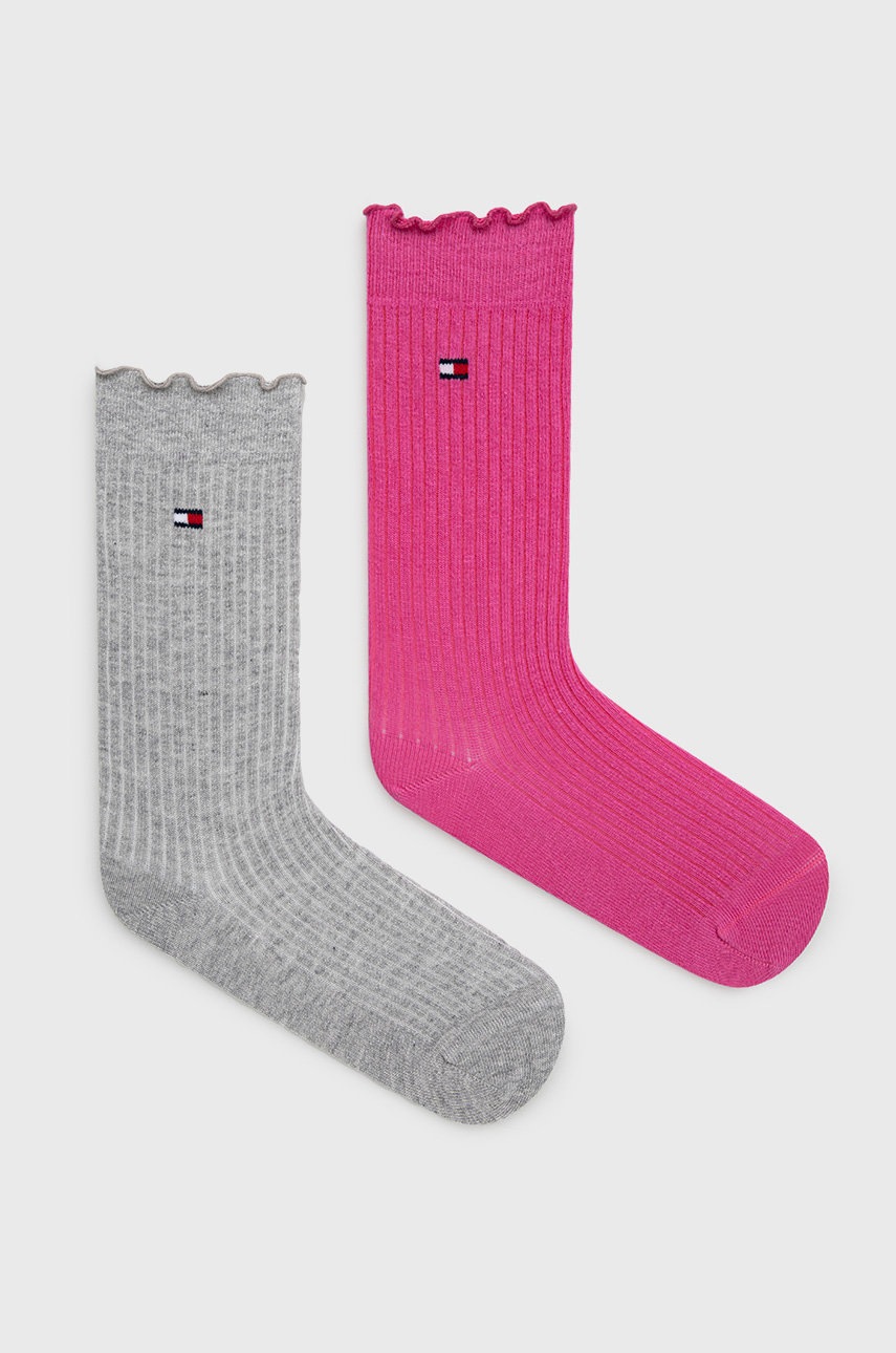 

Tommy Hilfiger - Детски чорапи (2 чифта), Розов