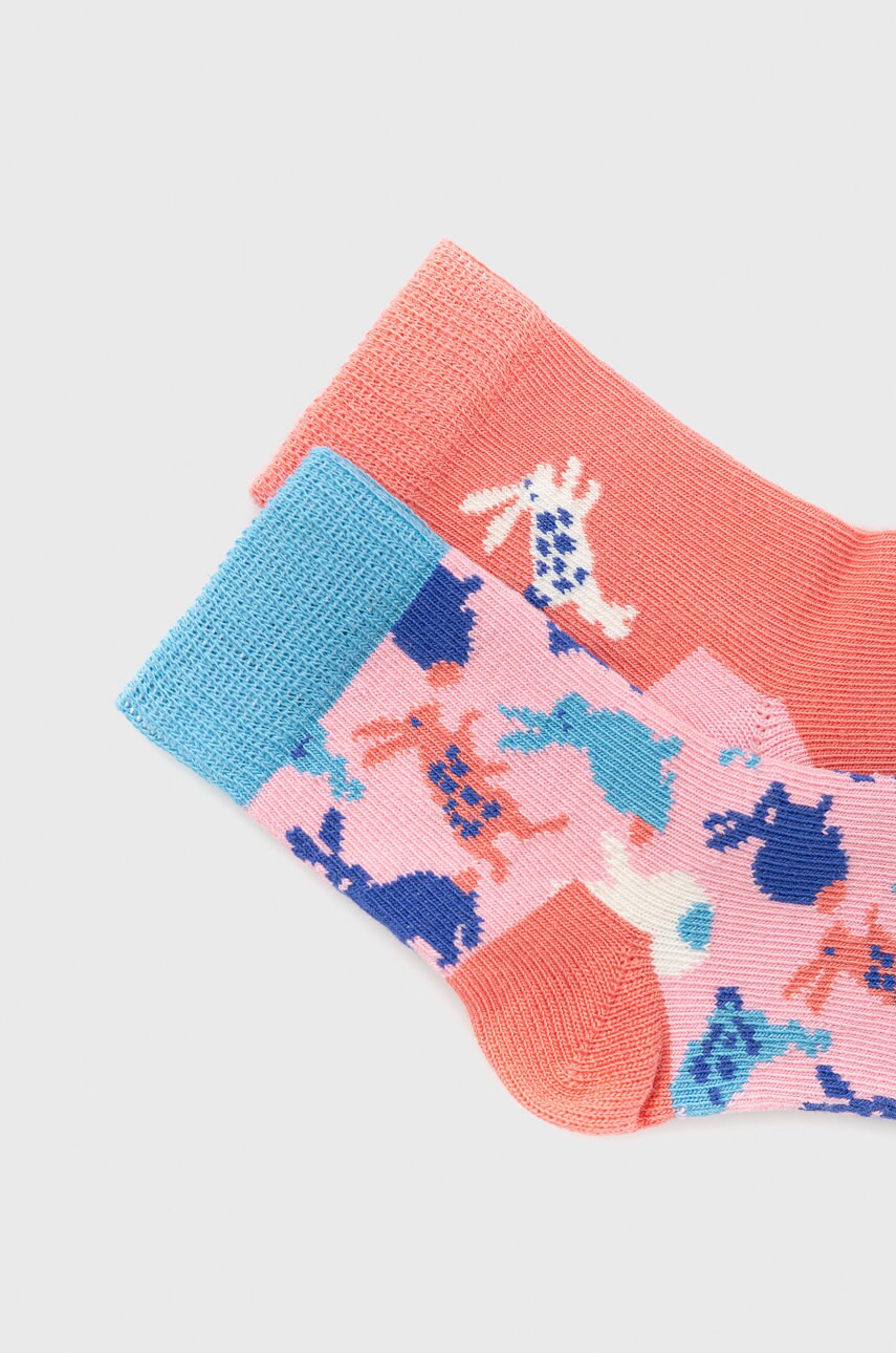 

Детские носки Happy Socks Bunny (2-Pack) цвет розовый