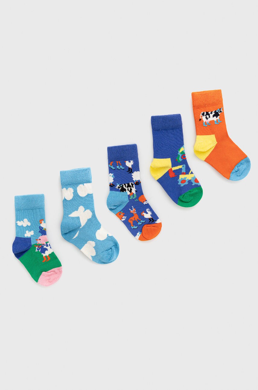 

Детски чорапи Happy Socks Farm Socks Gift Set (5 чифта), Многоцветен