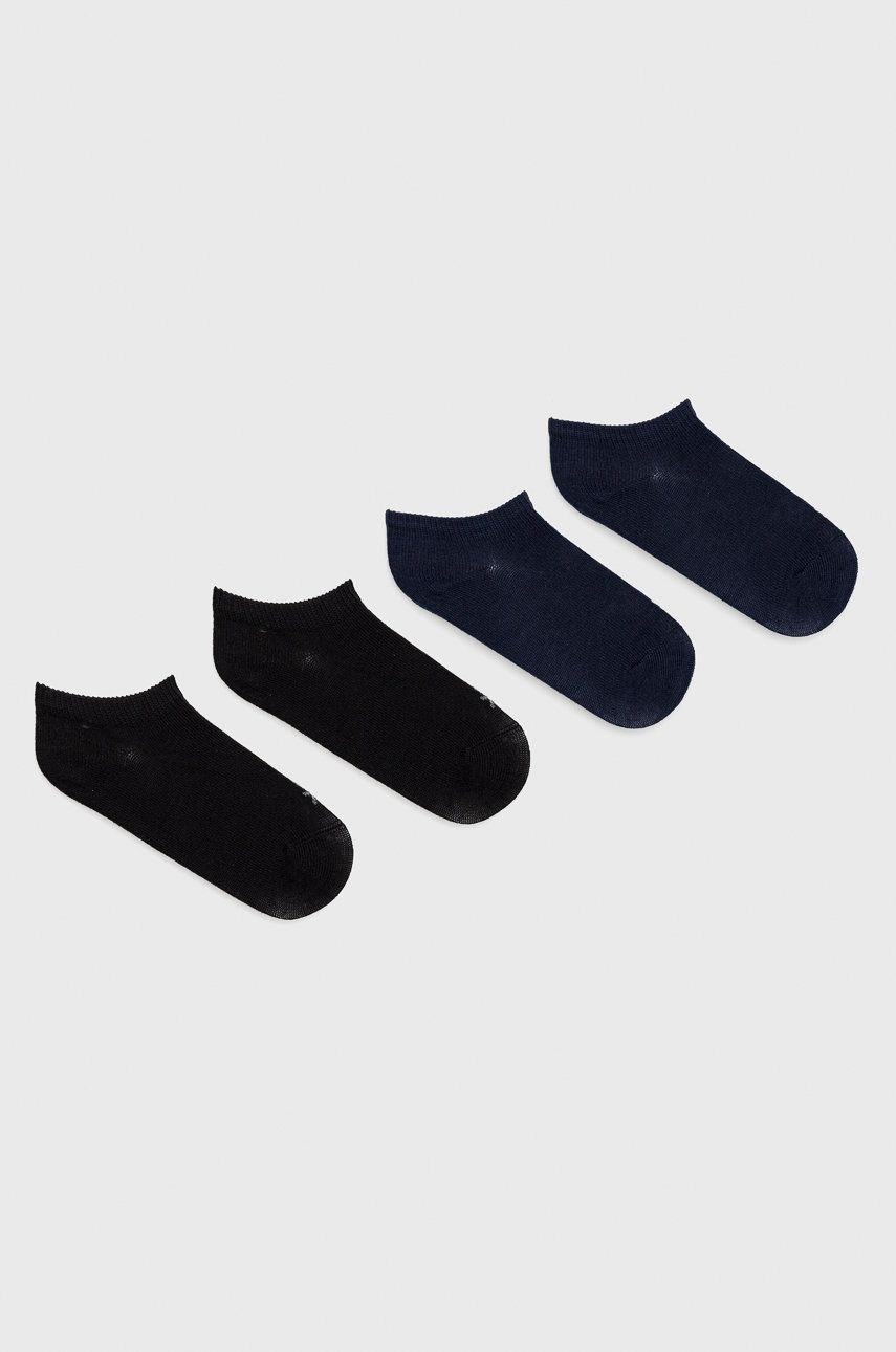 Dětské ponožky United Colors of Benetton (4-pack) tmavomodrá barva - námořnická modř -  63% Bav