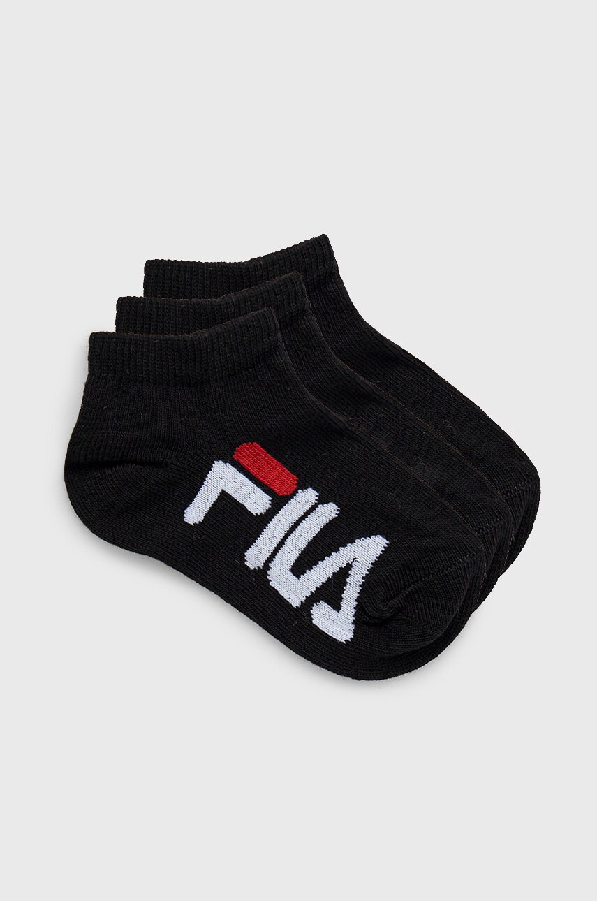 

Дитячі шкарпетки Fila (3-pack) колір чорний