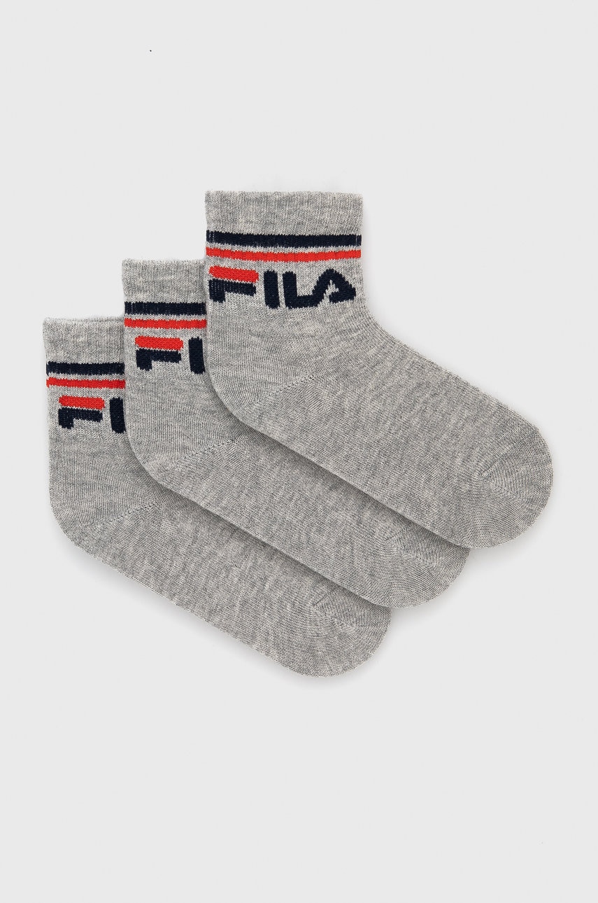 Детские носки Fila (3-pack) цвет серый в Черновцах Детские носки Fila (3-pack) цвет серый в Черновцах
