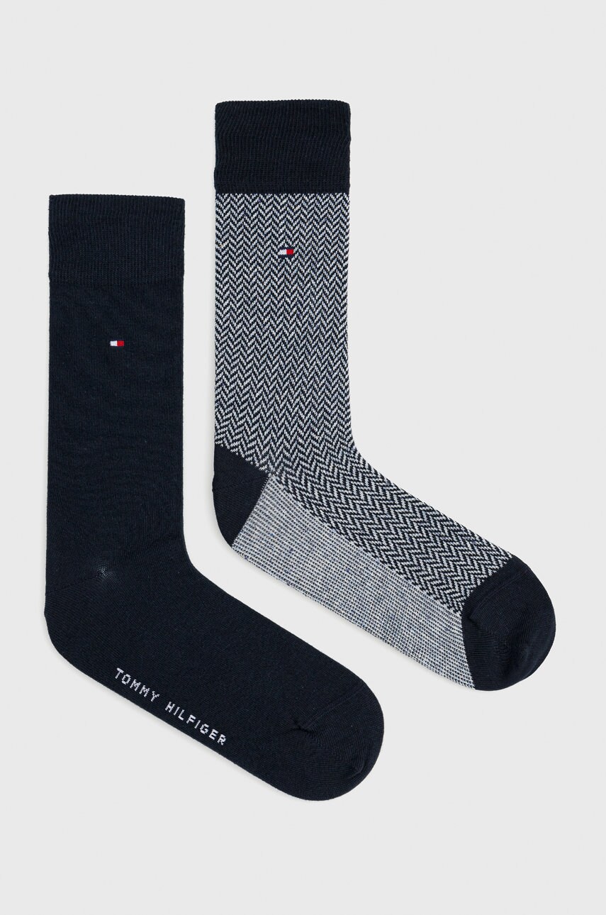 

Чорапи Tommy Hilfiger мъжки в тъмносиньо, Тъмносин