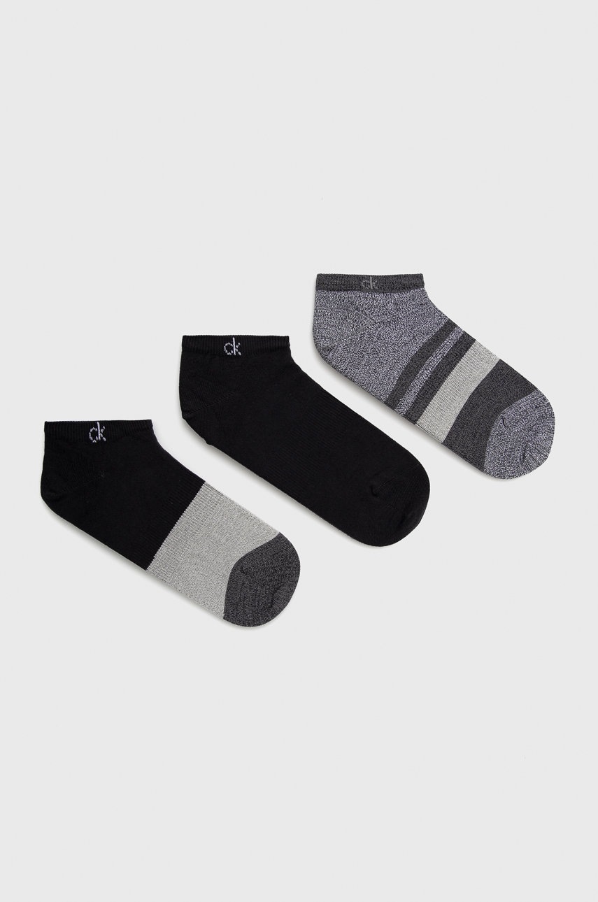 

Чорапи Calvin Klein мъжки в черно, Черен