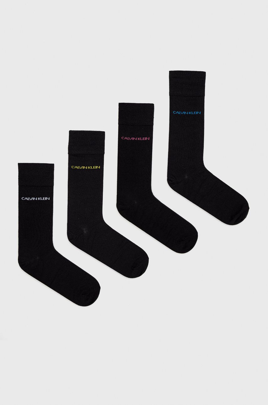 Calvin Klein Skarpetki (4-pack) męskie kolor czarny