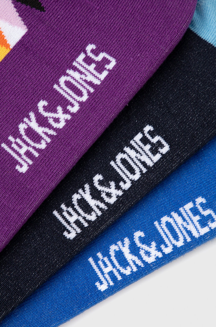 

Шкарпетки Jack & Jones (3-pack) колір синій