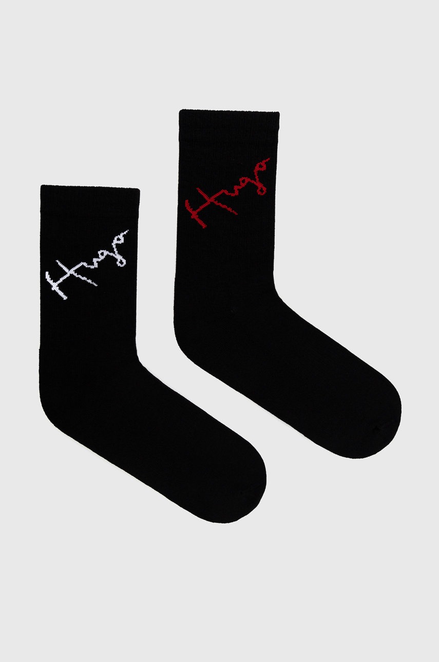 

Чорапи Hugo мъжки в черно, Черен