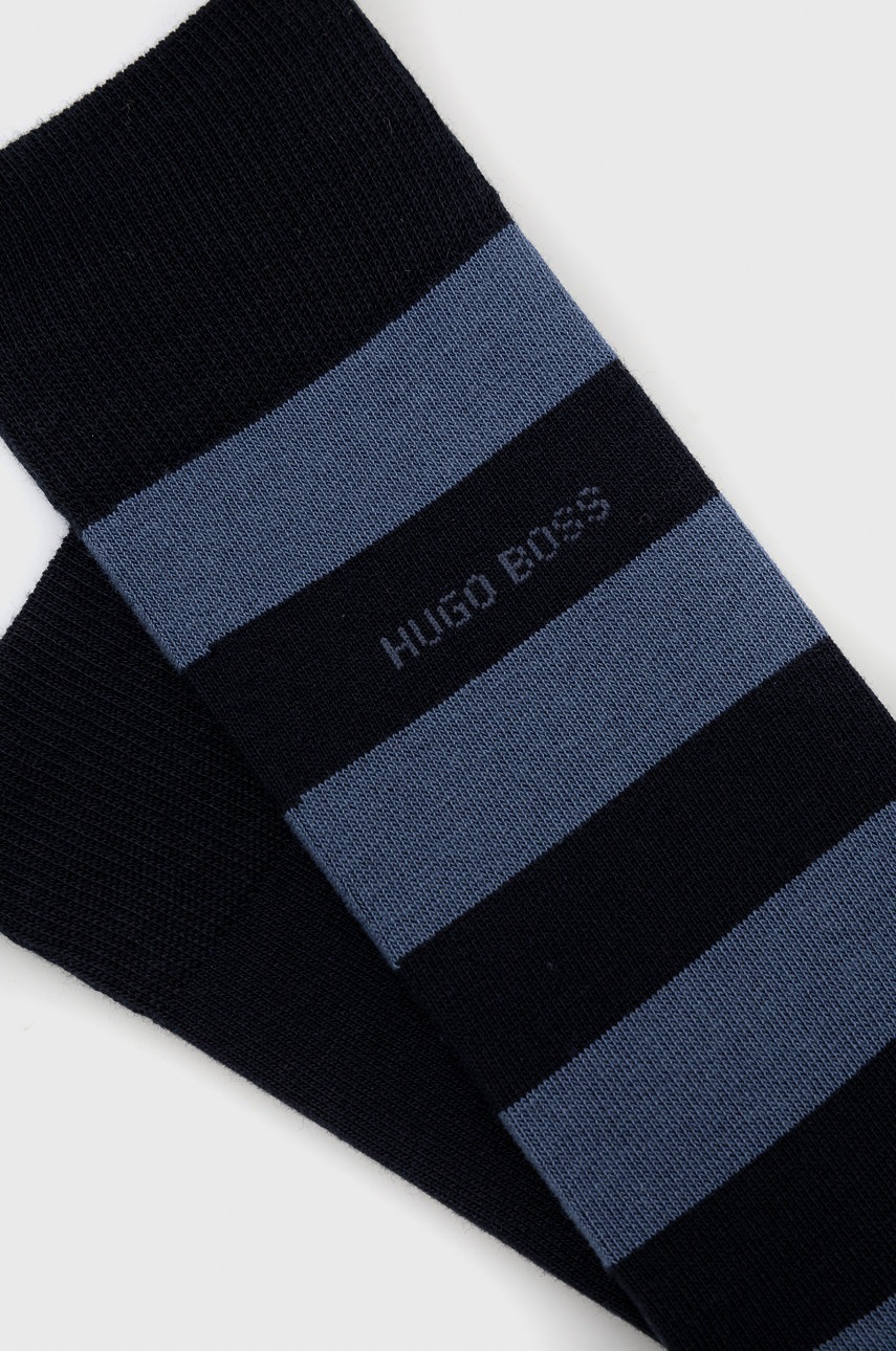

Шкарпетки Boss (2-pack) чоловічі колір синій