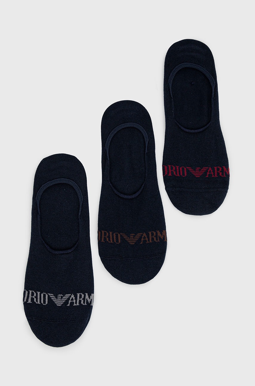 

Чорапи Emporio Armani Underwear (3 чифта) мъжки в тъмносиньо, Тъмносин