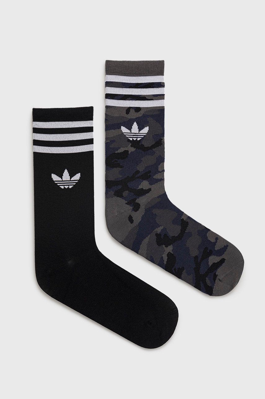Ponožky adidas Originals pánske, šedá farba