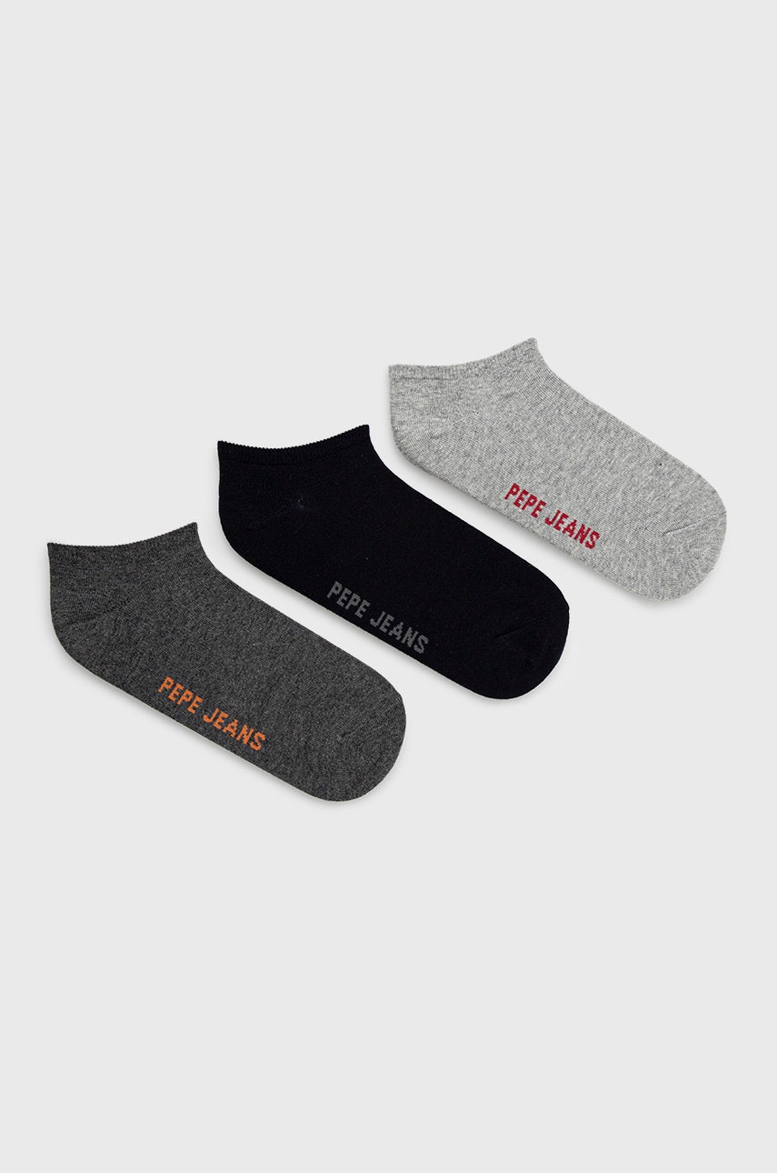 

Чорапи Pepe Jeans Boyes (3 чифта) мъжки в сиво, Сив