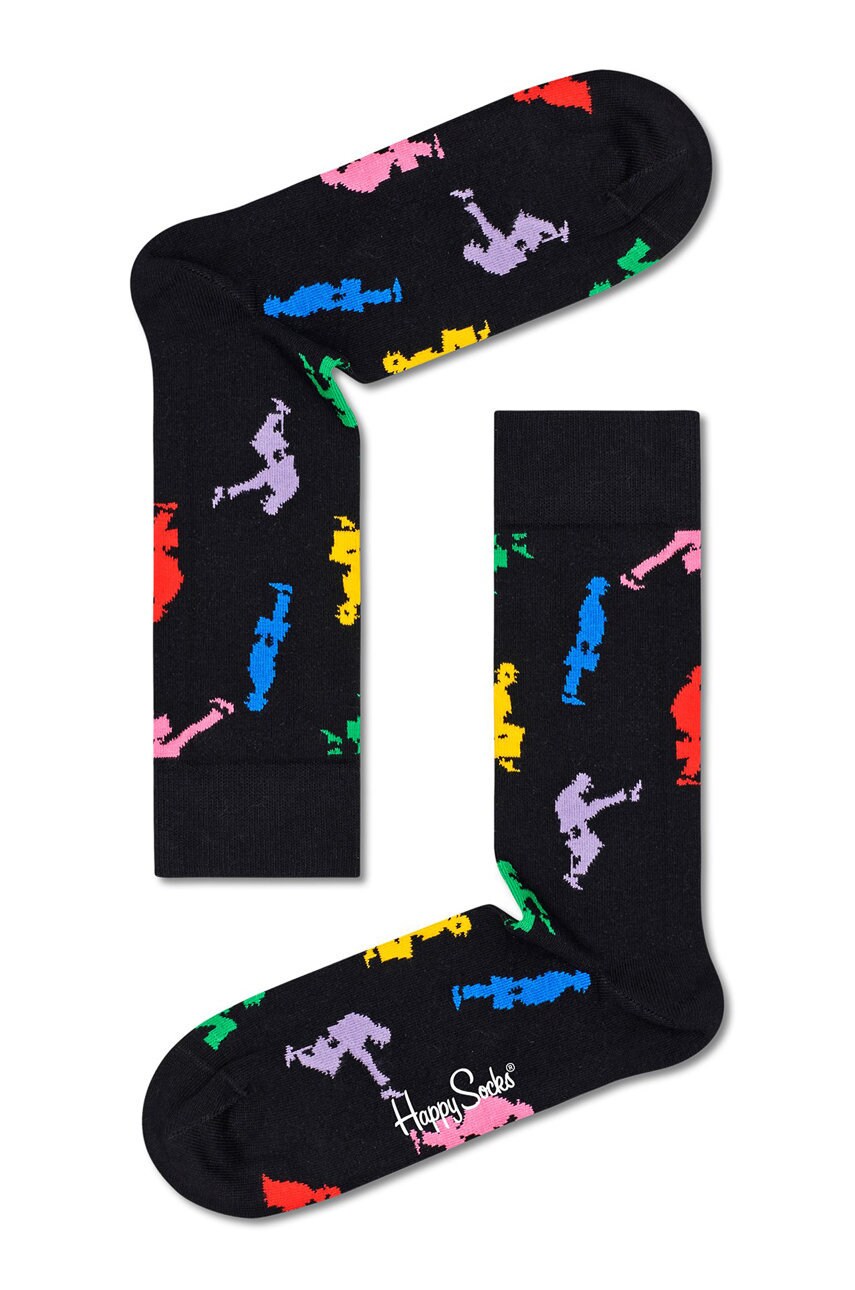 

Happy Socks - Чорапи Ministry of Silly Walks x Monty Python, Черен
