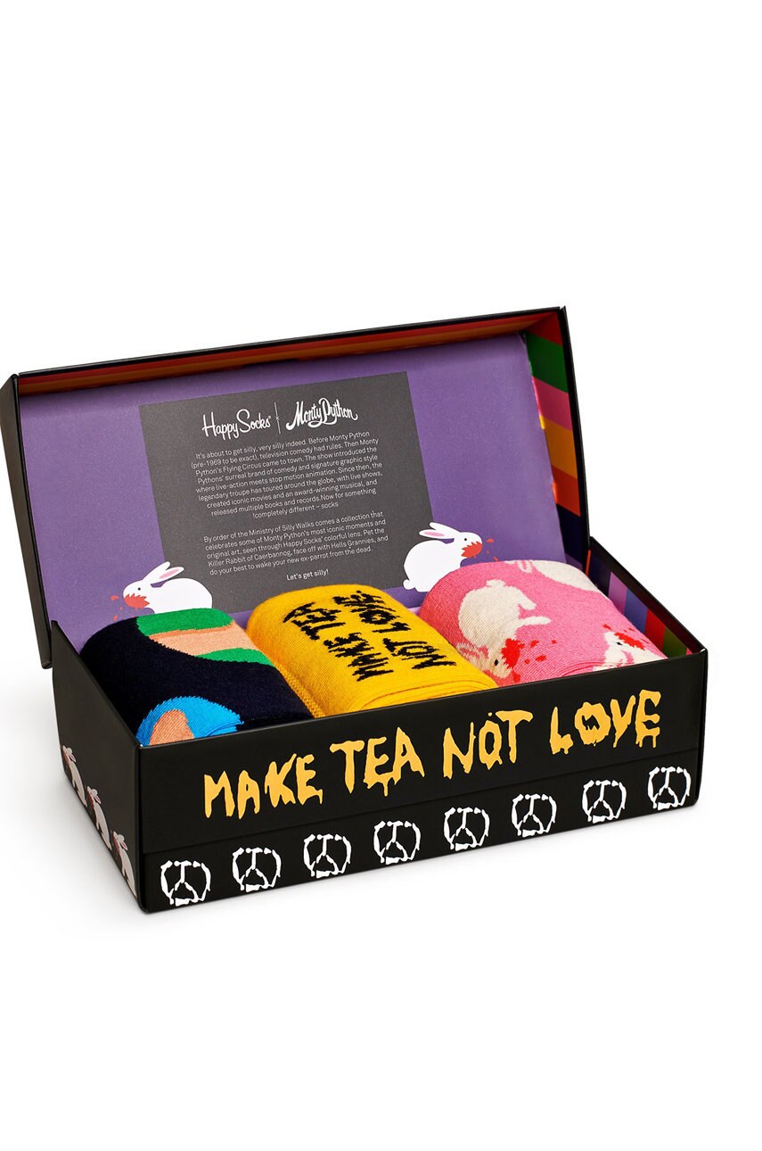 

Happy Socks - Чорапи x Monty Python Gift Set (3 чифта), Многоцветен