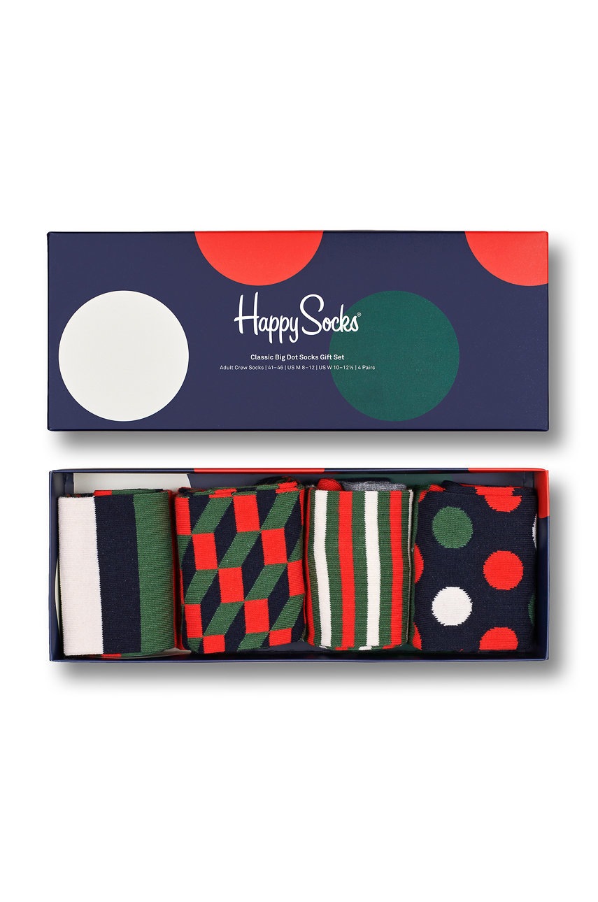 

Happy Socks - Чорапи Classic Holiday (4 чифта), Многоцветен