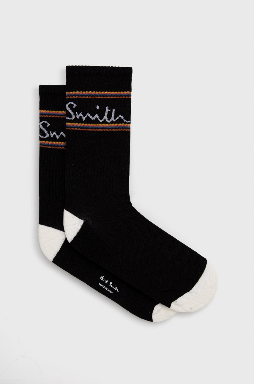 

Чорапи Paul Smith мъжки в черно, Черен