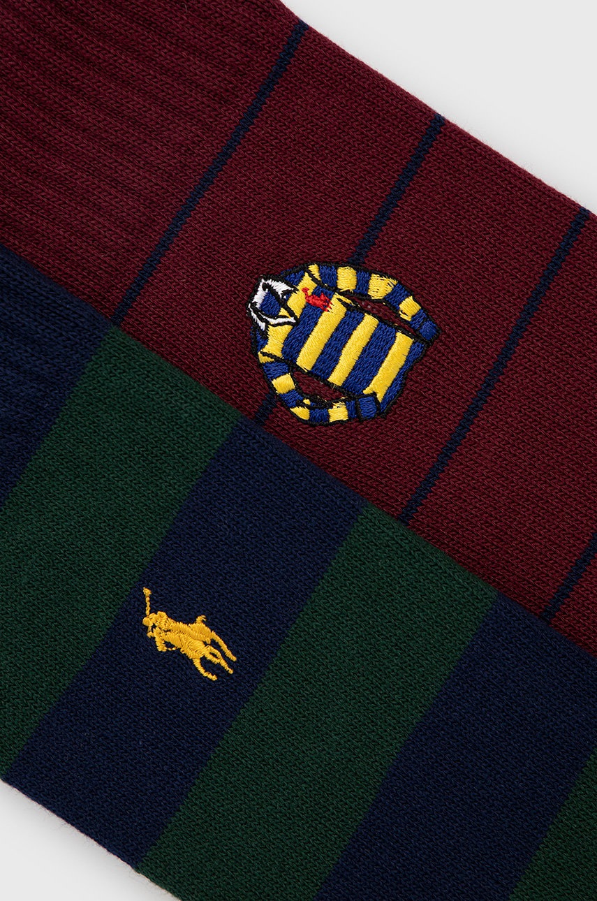

Шкарпетки Polo Ralph Lauren (2-pack) колір бордовий
