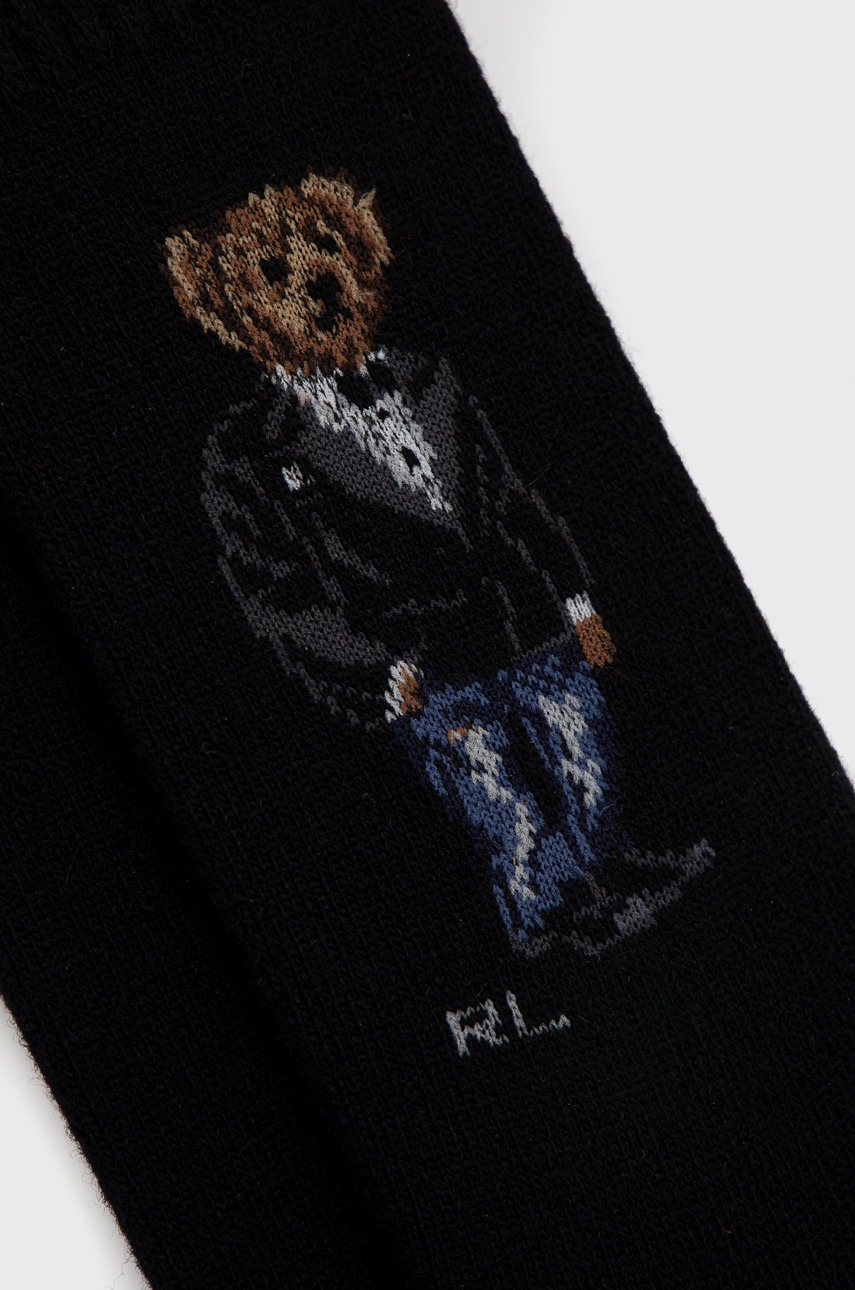 

Шерстяные носки Polo Ralph Lauren цвет чёрный