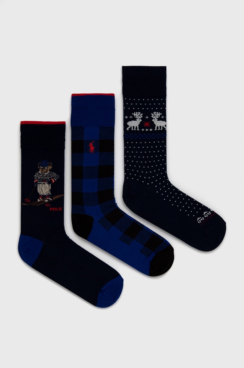 

Чорапи Polo Ralph Lauren мъжки в тъмносиньо, Тъмносин