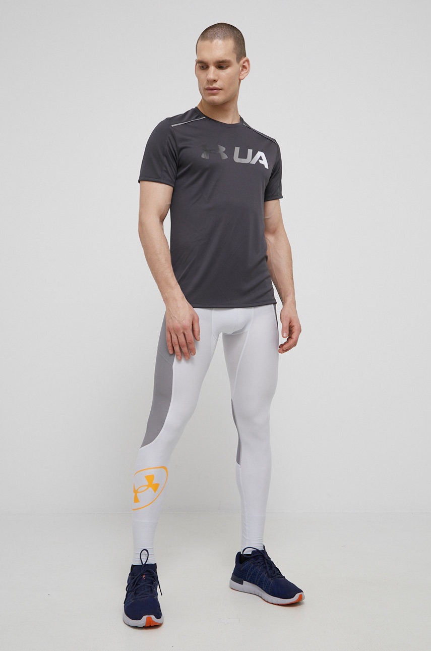 

Легінси Under Armour чоловіче колір сірий візерунок
