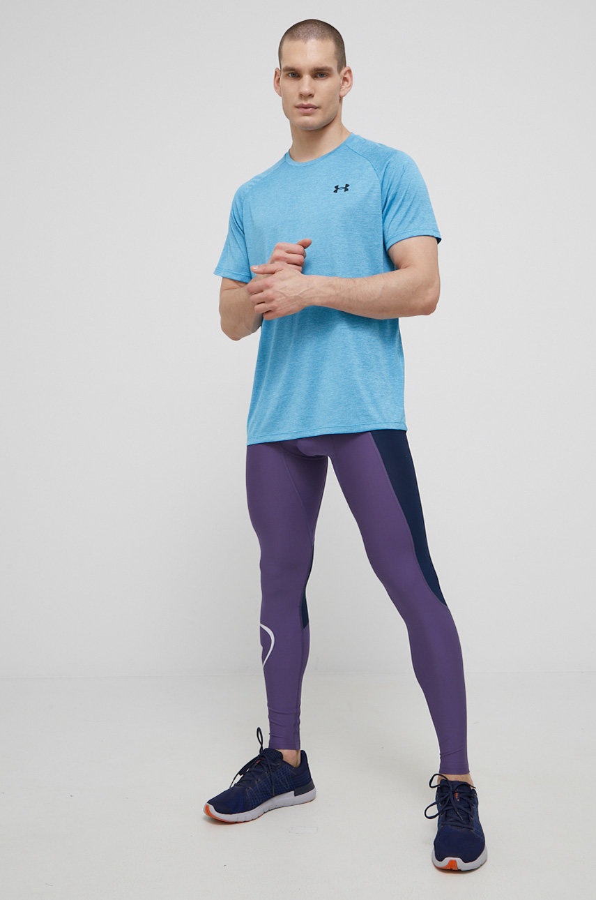 

Легінси Under Armour чоловіче колір фіолетовий візерунок