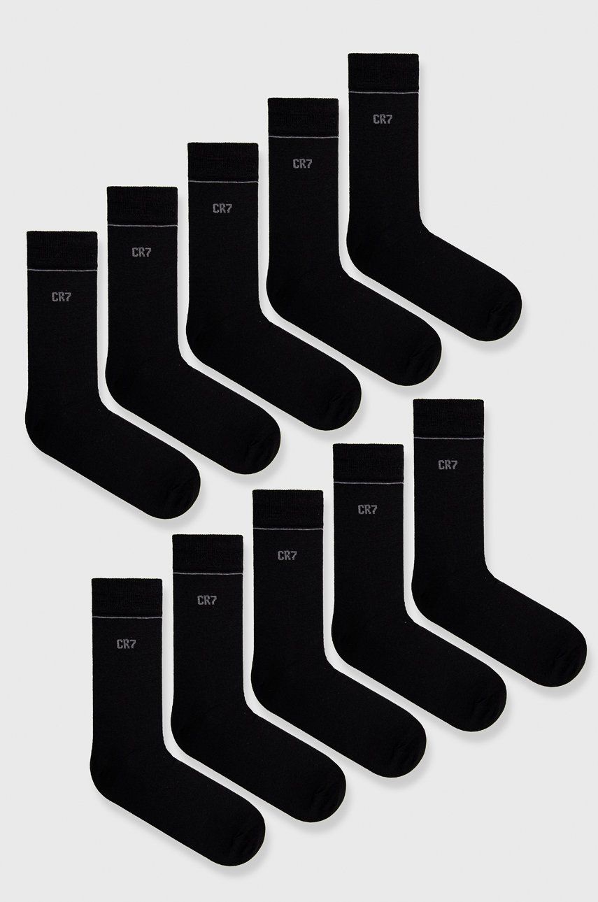 E-shop Ponožky CR7 Cristiano Ronaldo (10-pack) černá barva