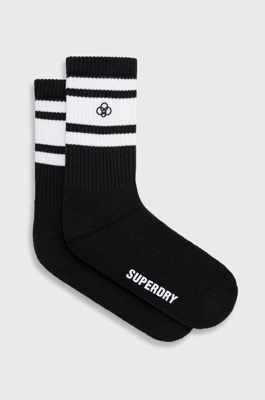 Ponožky Superdry pánske, čierna farba