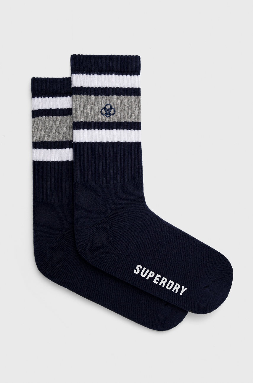 

Чорапи Superdry мъжки в тъмносиньо, Тъмносин