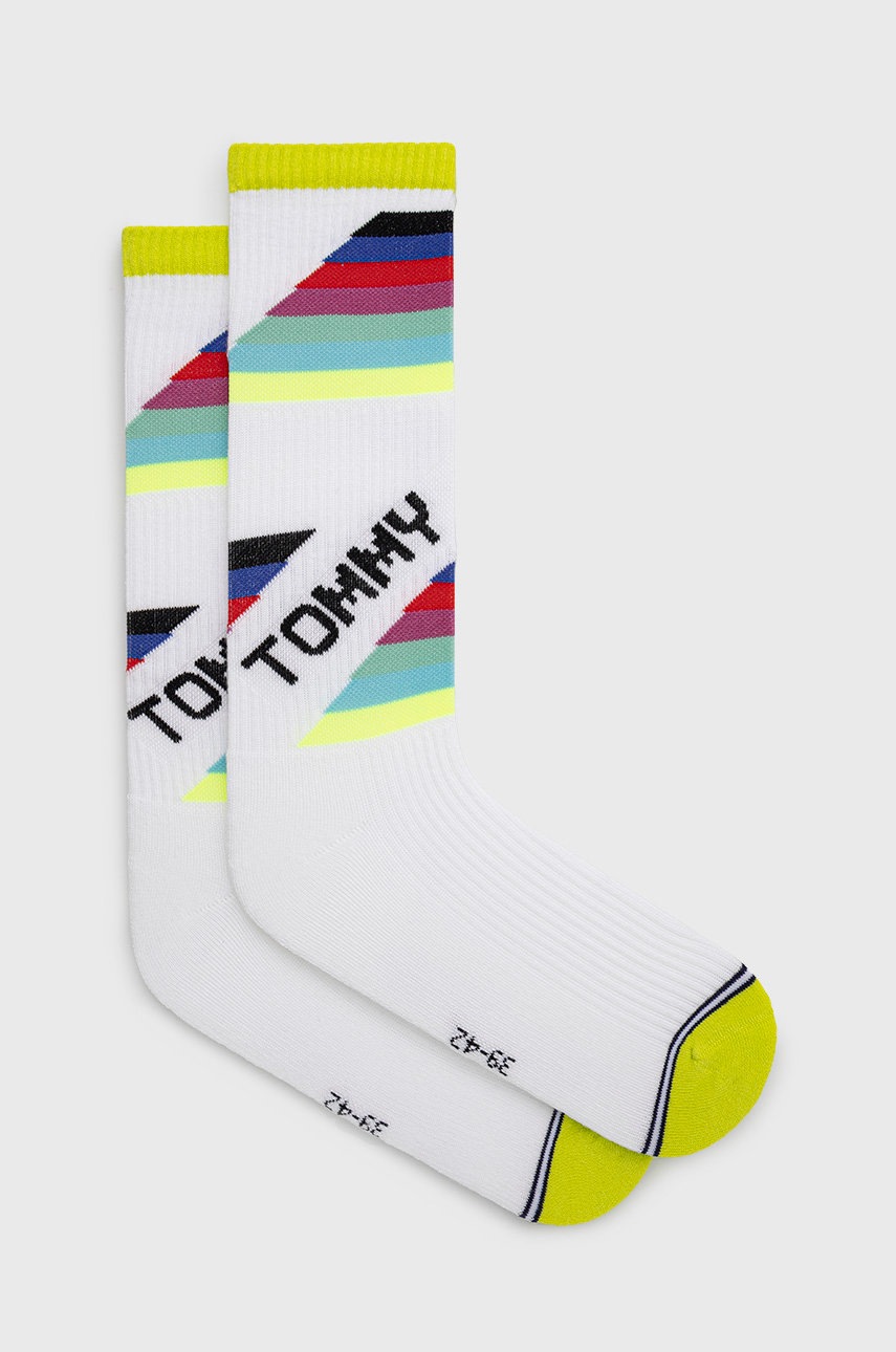 

Чорапи Tommy Jeans в бяло, Бял