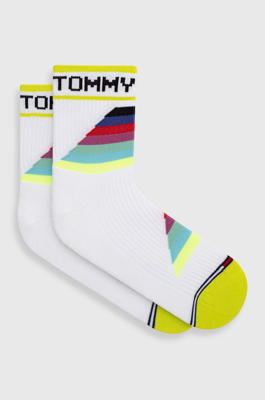 

Чорапи Tommy Jeans в бяло, Бял