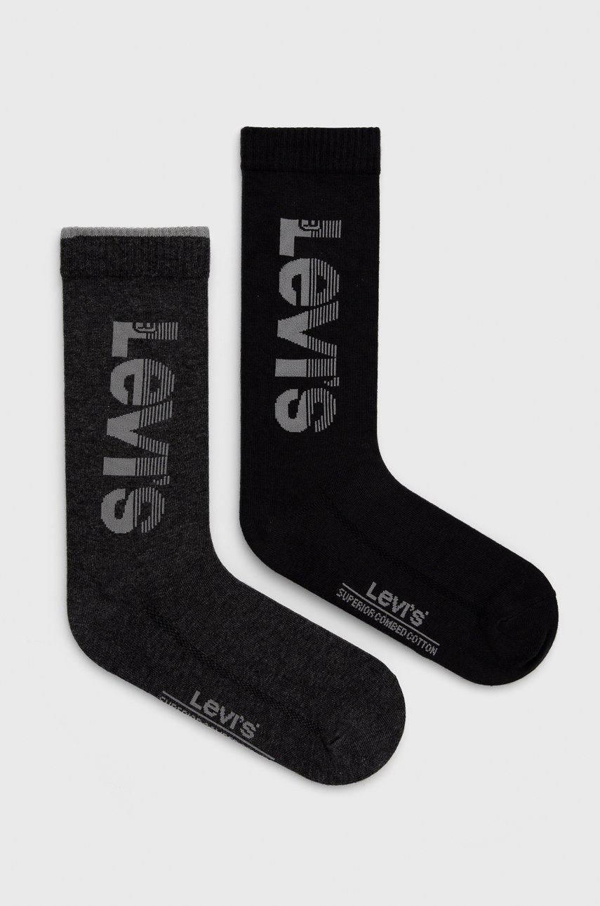 

Чорапи Levi's в сиво, Сив