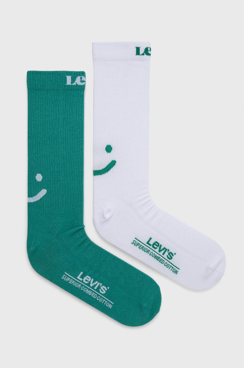 

Levi's - Чорапи (2 чифта), Бял