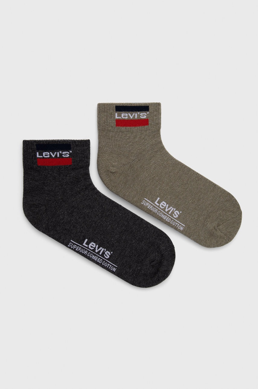 

Чорапи Levi's в зелено, Зелен