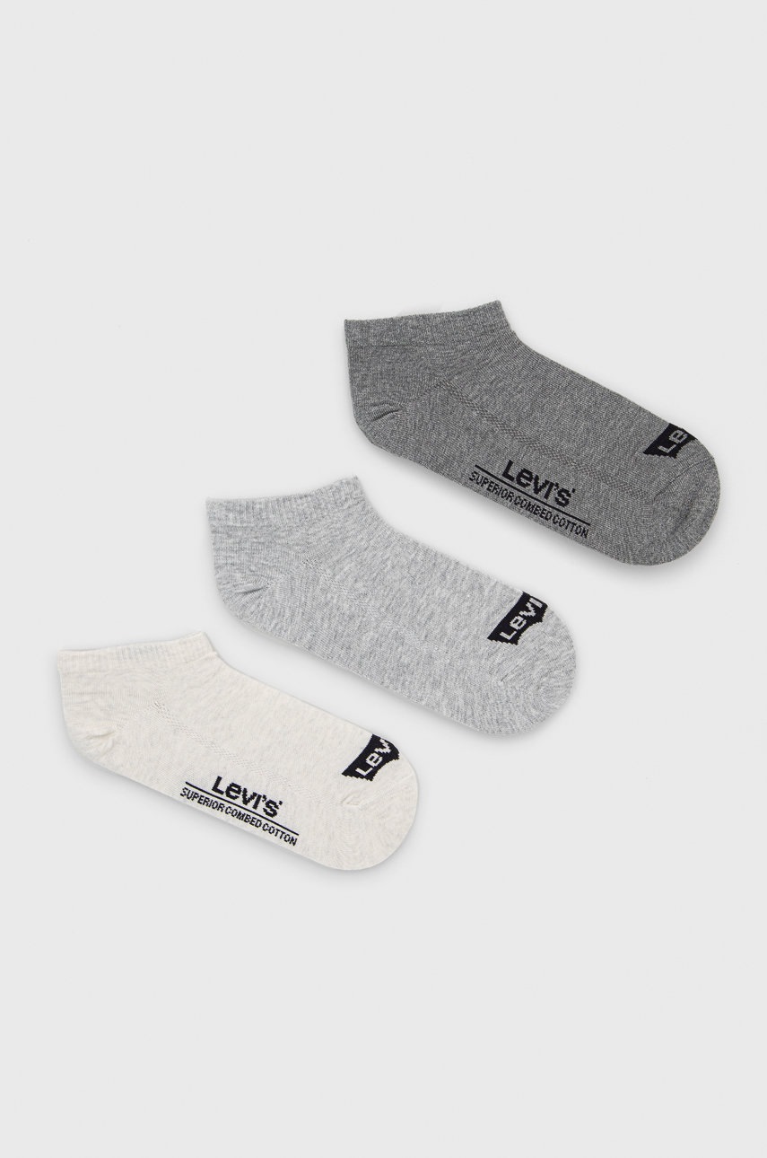 

Levi's - Чорапи (3 чифта), Сив