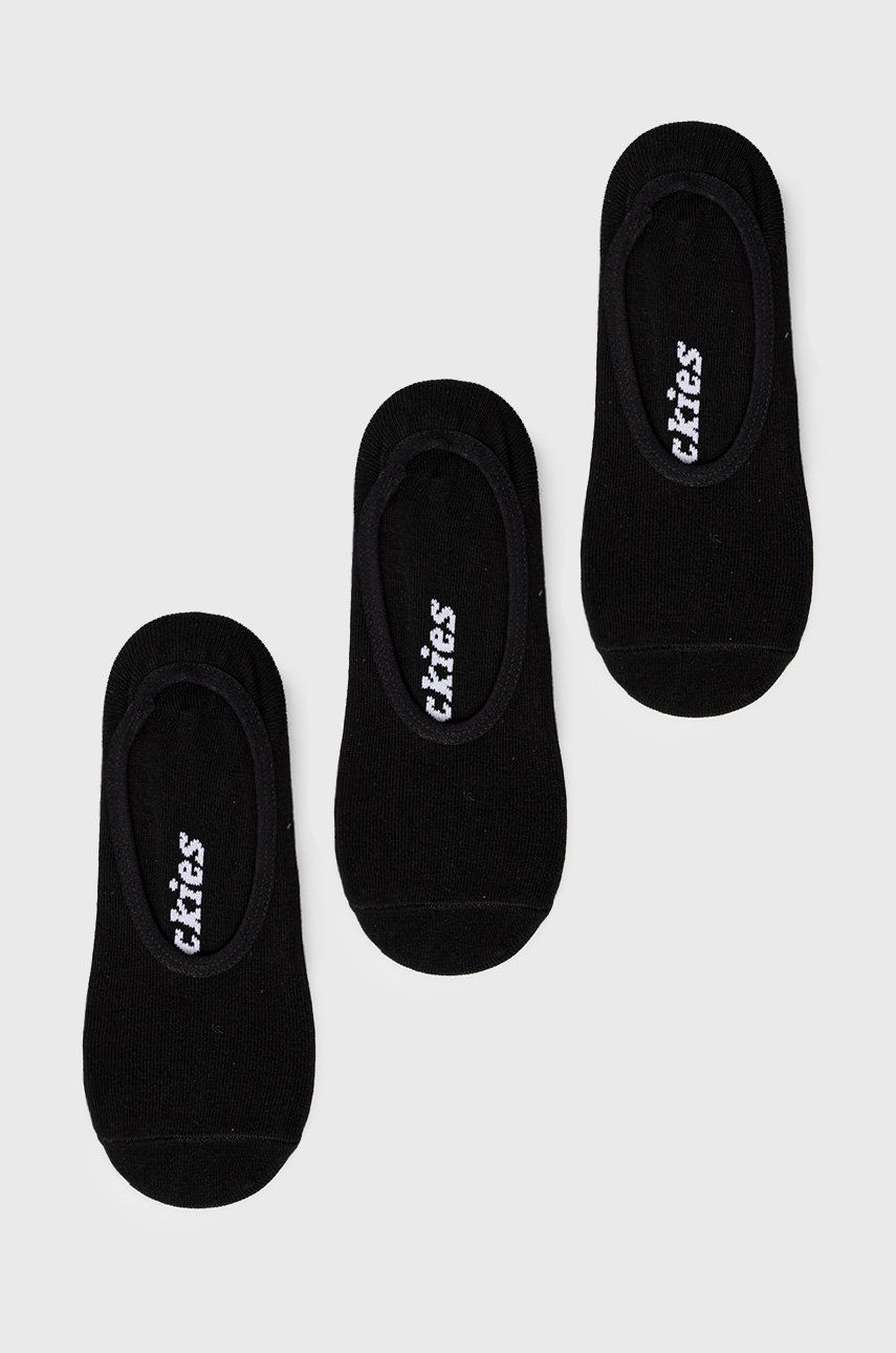 Ponožky Dickies (3-pack) černá barva, DK0A4XJZBLK-BLACK - černá -  71% Bavlna