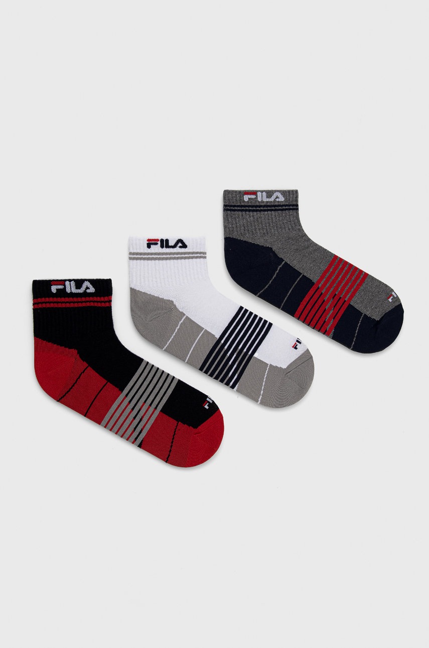

Чорапи Fila (3 чифта) в сиво, Сив