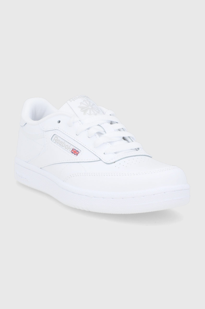 Детские кожаные кроссовки Reebok Classic BS6168 цвет белый Детские кожаные кроссовки Reebok Classic BS6168 цвет белый