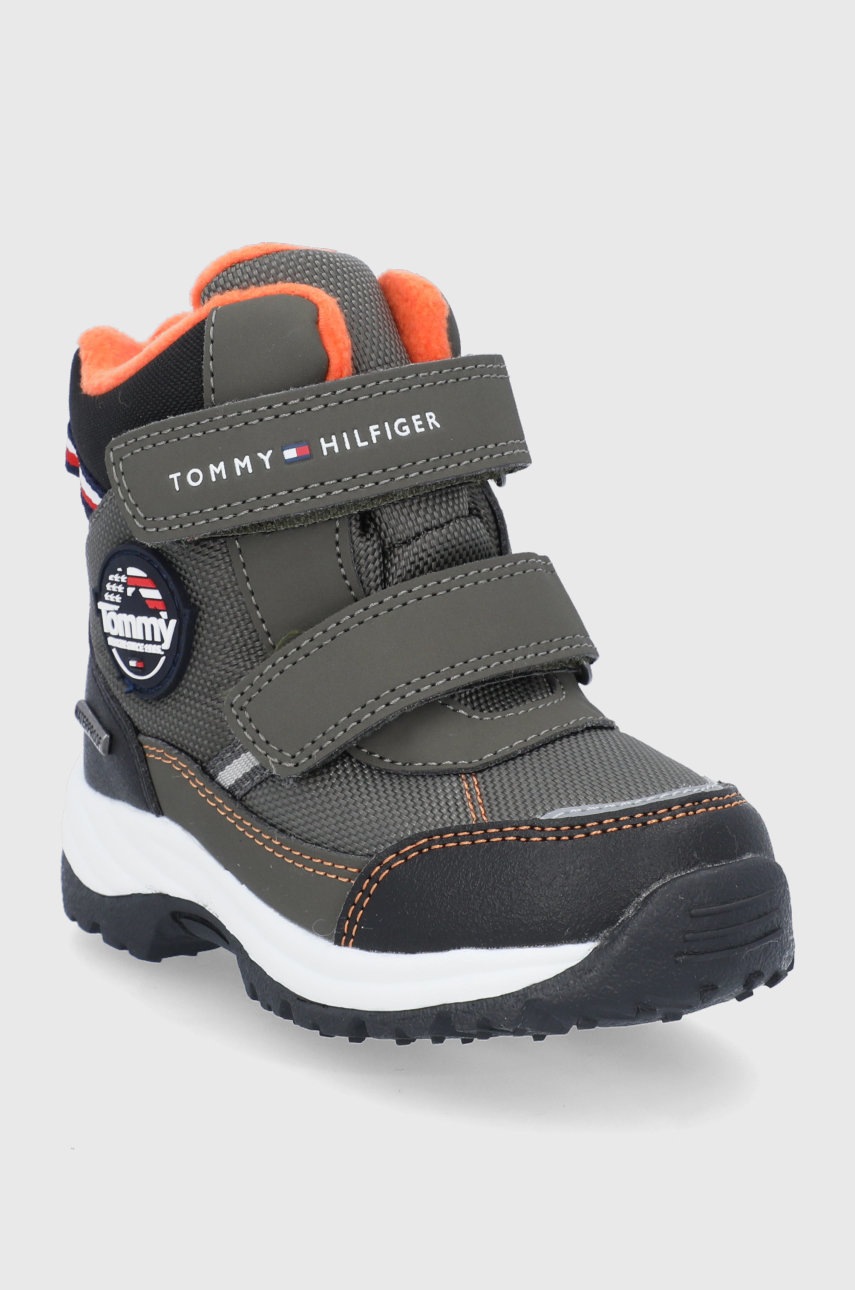

Дитячі чоботи Tommy Hilfiger колір зелений