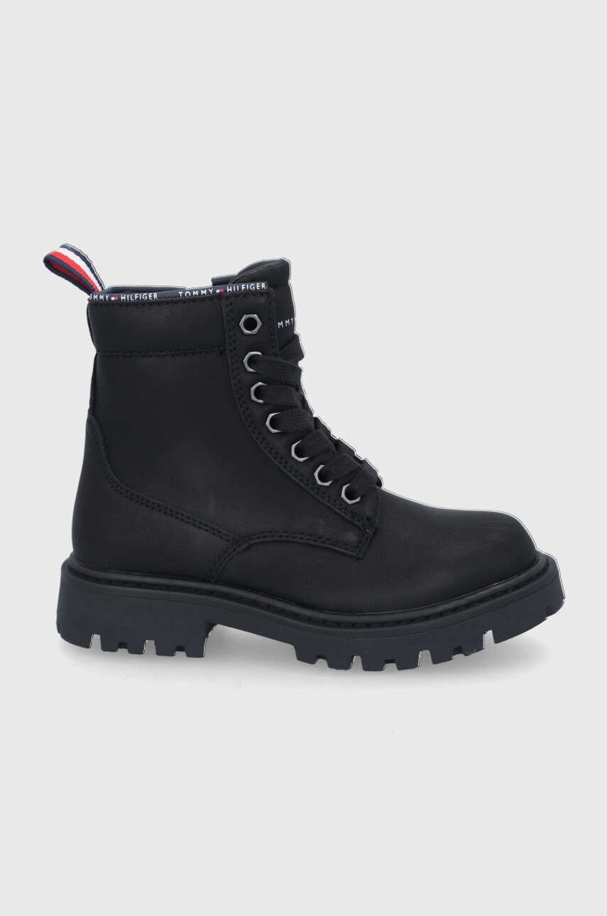 

Детски обувки Tommy Hilfiger в черно, Черен
