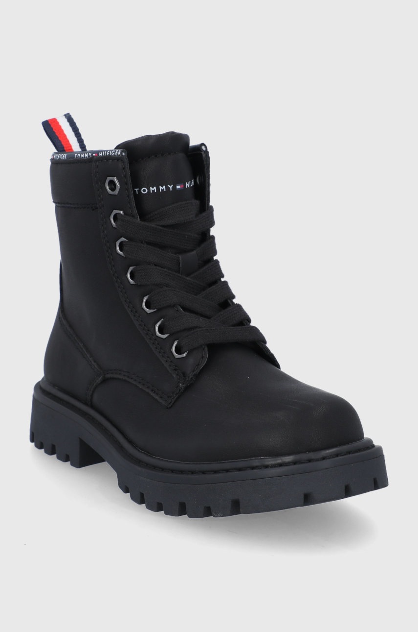 

Детские ботинки Tommy Hilfiger цвет чёрный