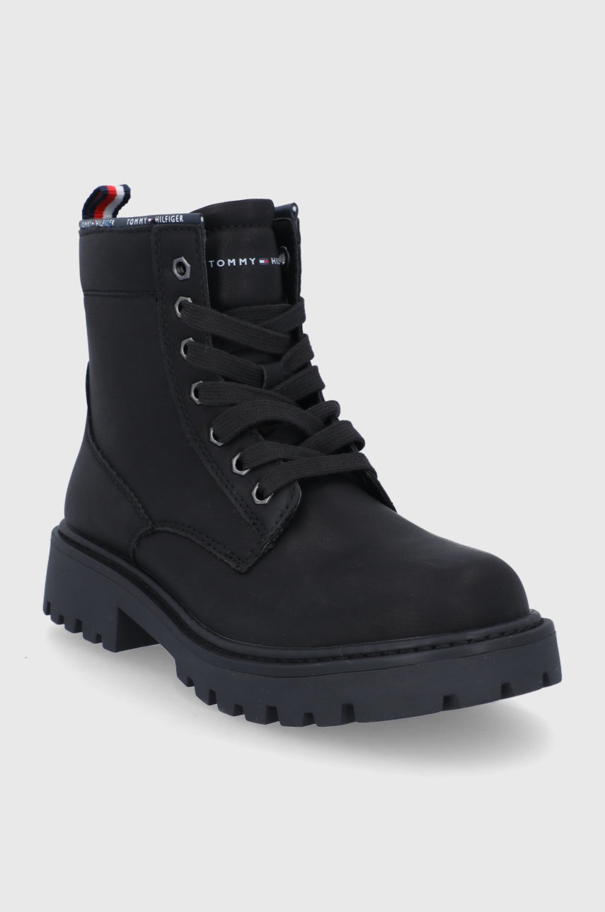 

Дитячі черевики Tommy Hilfiger колір чорний