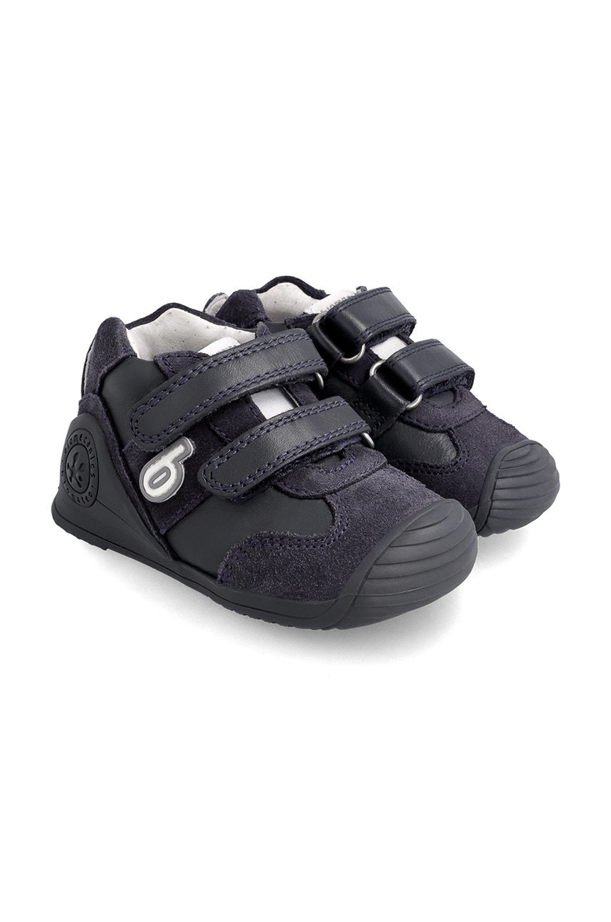 Детские кожаные полуботинки Biomecanics цвет синий Детские кожаные полуботинки Biomecanics цвет синий