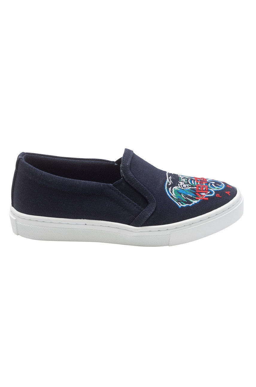 

Детски ниски кецове Kenzo Kids в тъмносиньо, Тъмносин