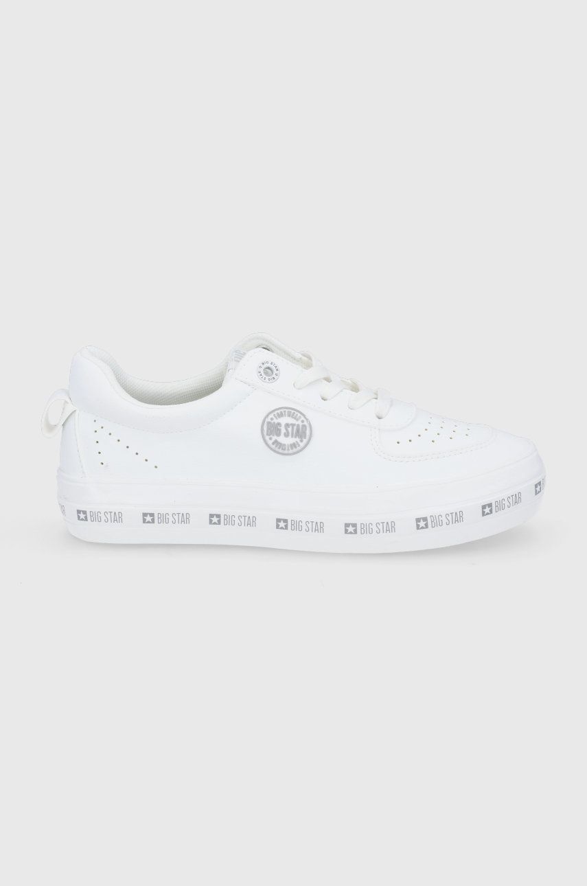 Big Star Pantofi culoarea alb, cu platformă answear.ro